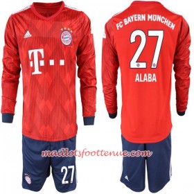 Maillot/Tenue Bayern Munich Alaba 27 Enfant Domicile 2018/2019 Manche Longue
